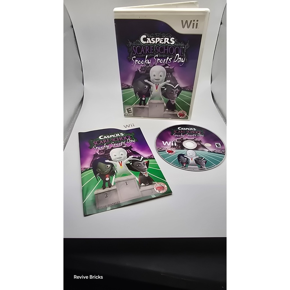 Caspers Scare School Spooky Sports‎ Day (Nintendo Wii, 2010) CIB Complete Tested